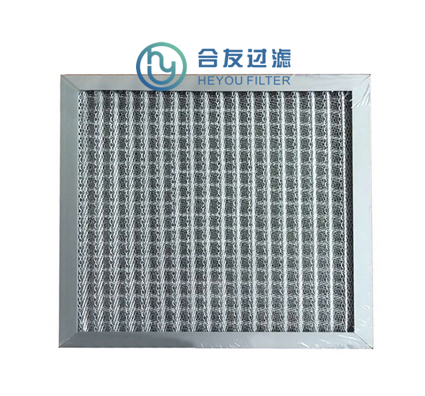 波纹铝网初效过滤器